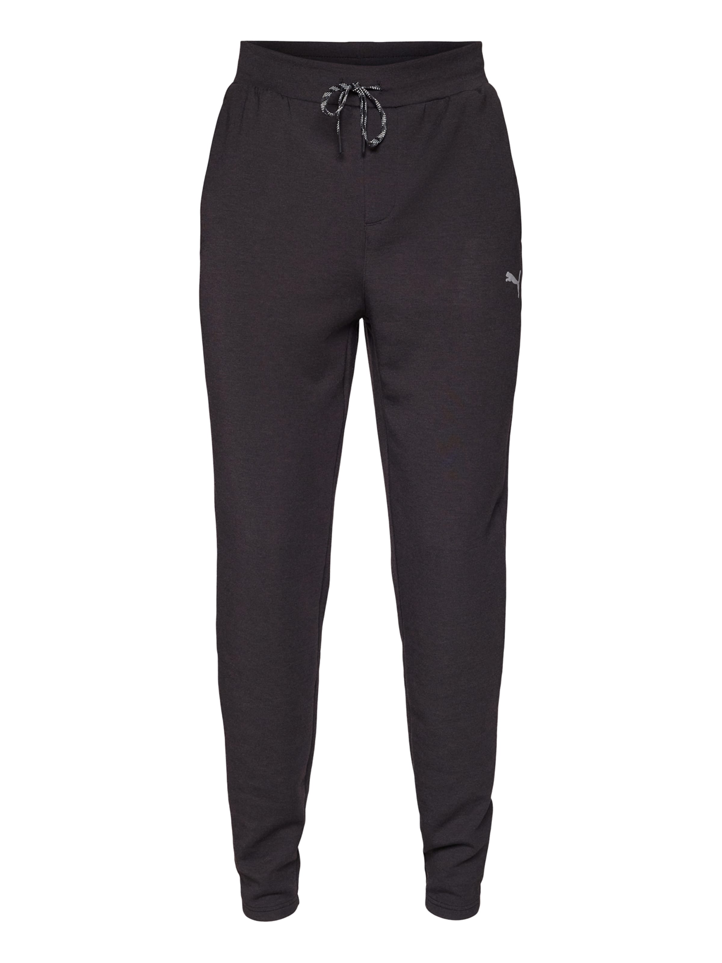 PUMA Tapered Sportbroek 'Cloudspun' in Zwart: voorkant