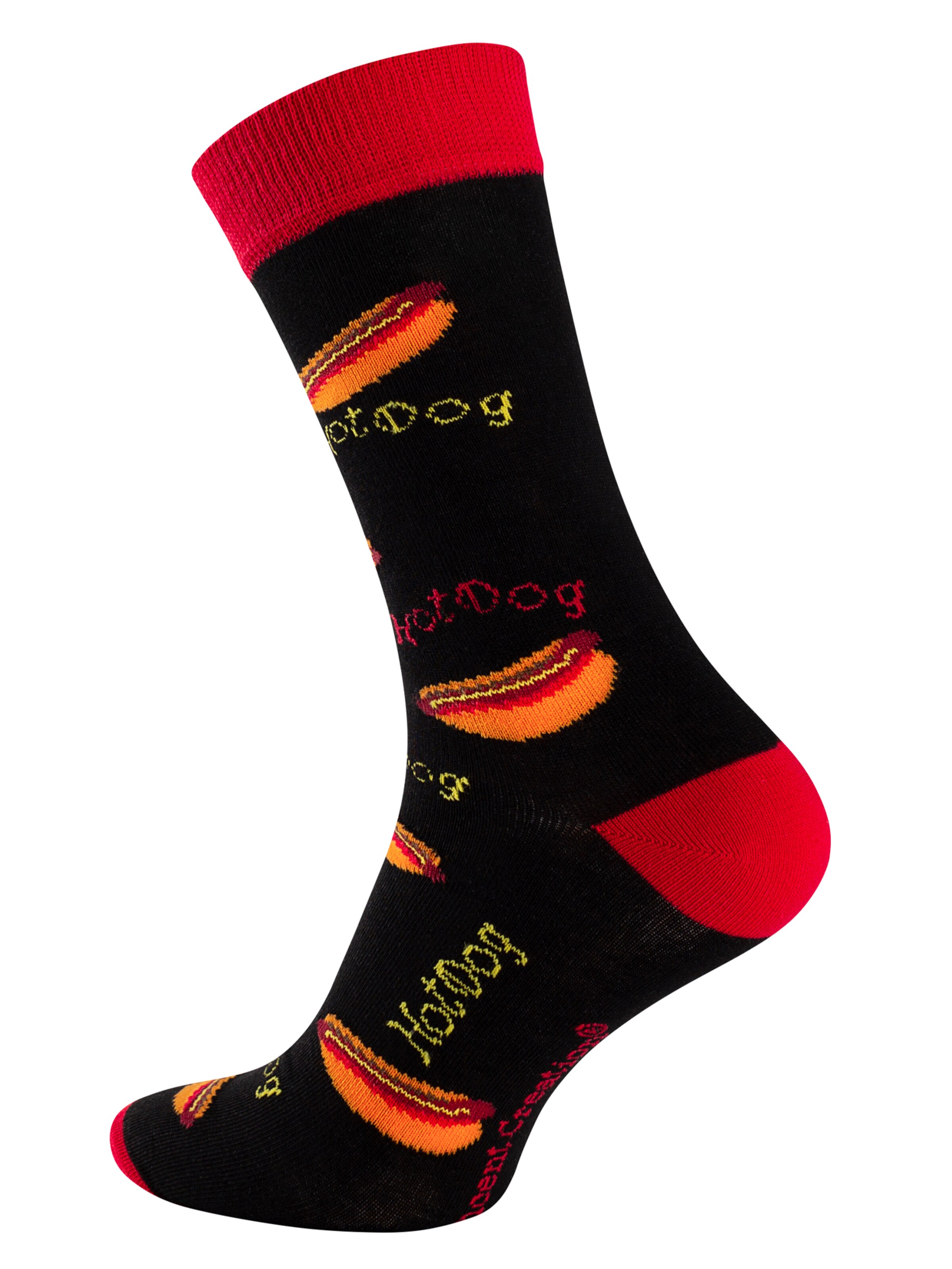 Vincent Creation - Meias 'Fast Food' em preto