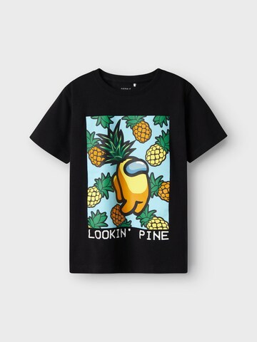 NAME IT Shirt 'Among Us' in Zwart