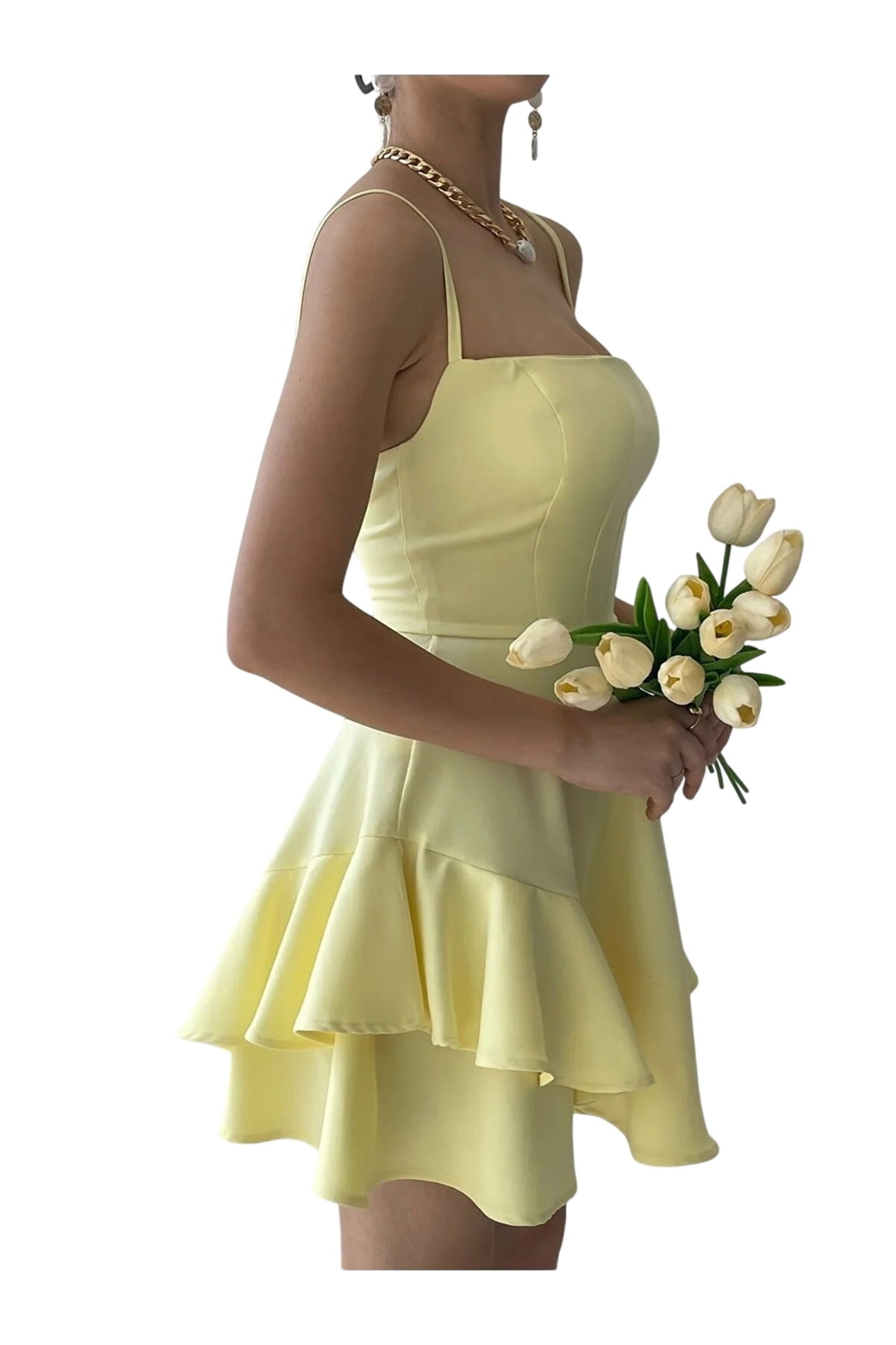 Robe WOMAN VISION en jaune