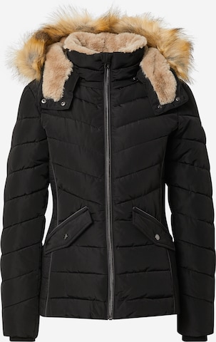 TOM TAILOR Winter Jacket in Black: front