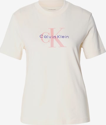 Calvin Klein Jeans Shirt 'HERO CLASSIC' in Wit: voorkant