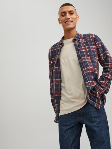 JACK & JONES Regular fit Overhemd in Blauw