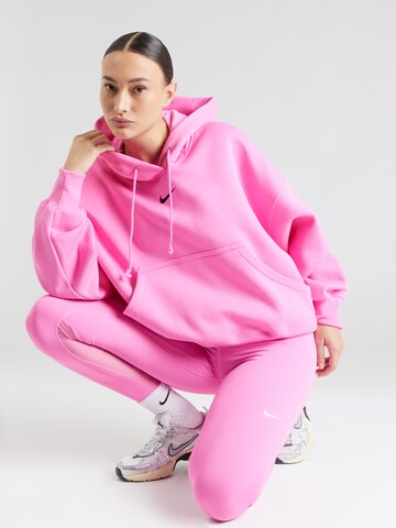 Nike SportswearSweater majica 'Phoenix Fleece' - roza boja