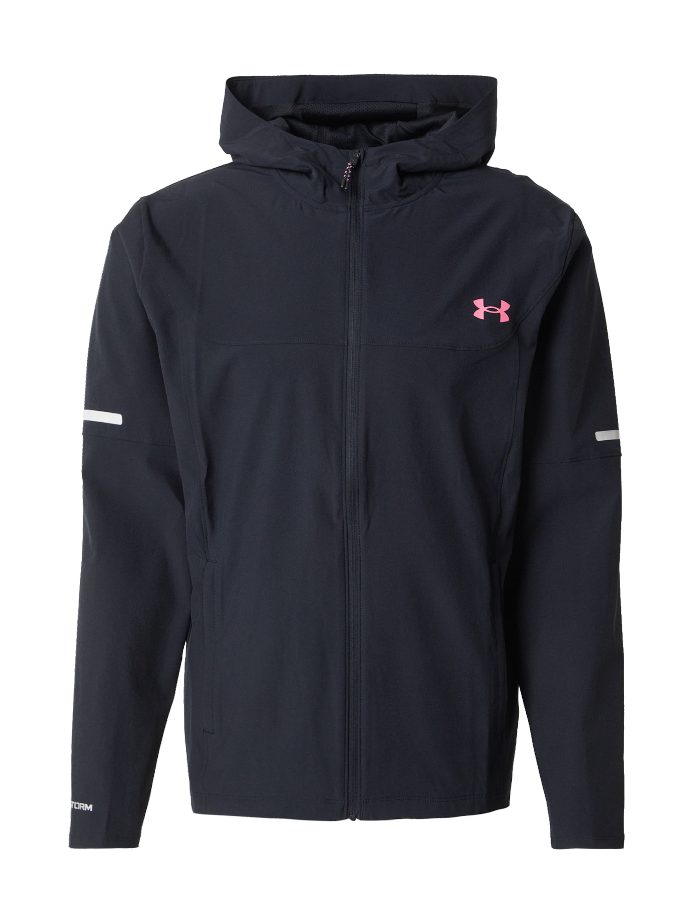 UNDER ARMOUR Athletic Jacket in Black: front