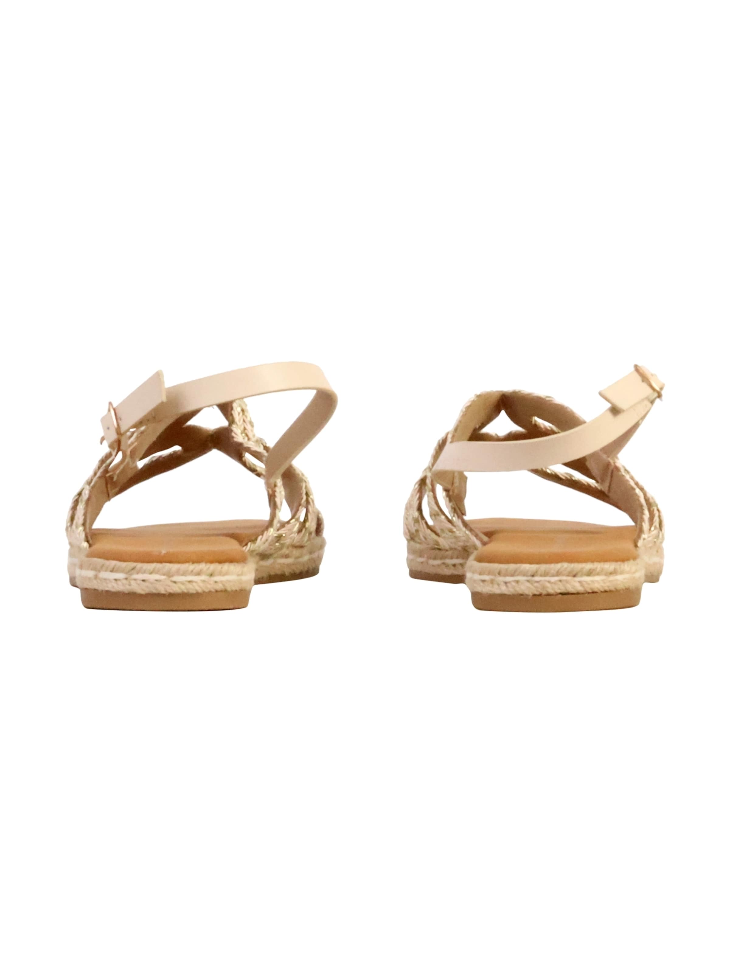 The Divine Factory Sandal 'Sandalen mit Schnalle' in Gold
