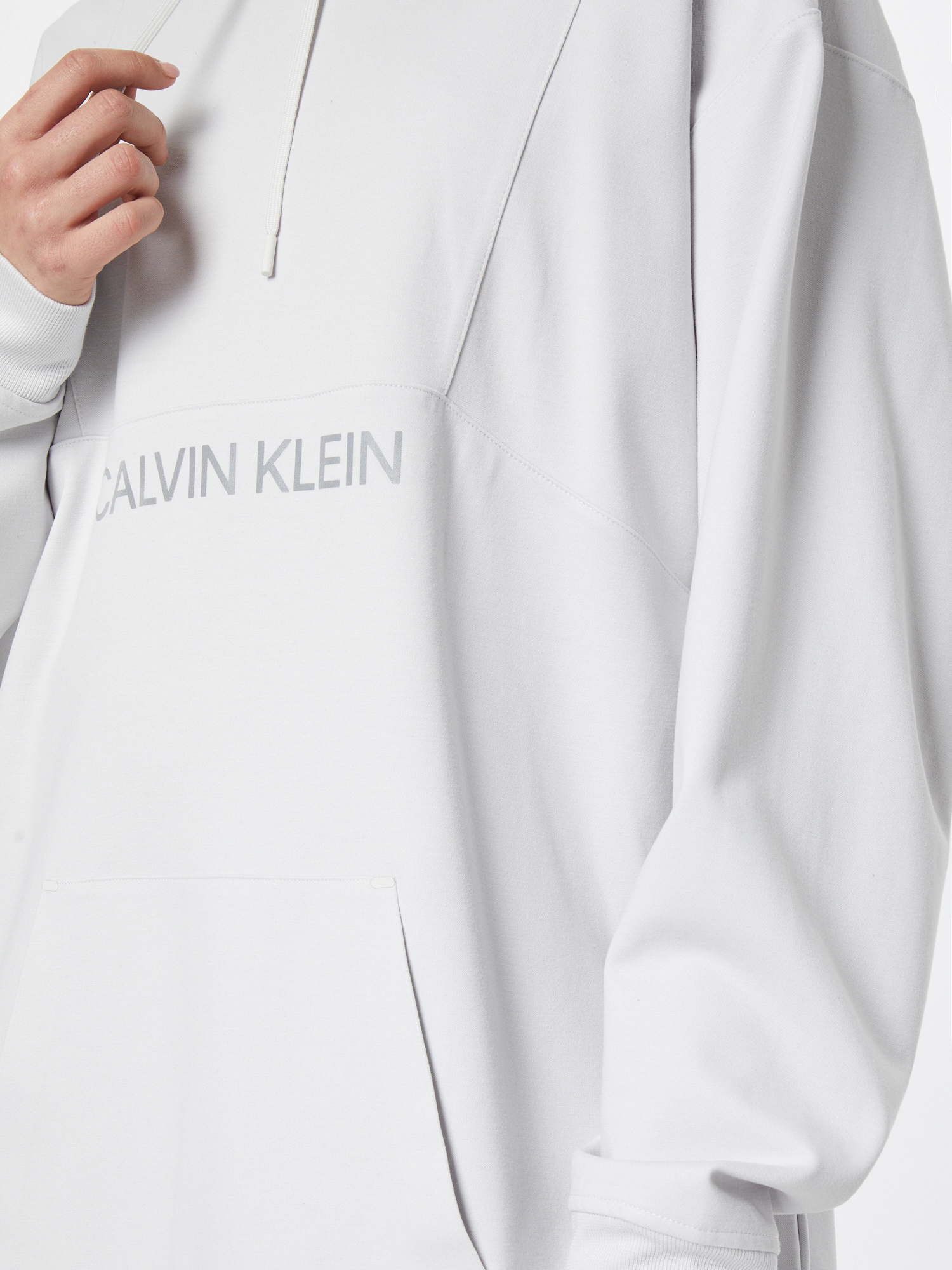 Calvin Klein Performance Sportsweatshirt in Hellgrau 