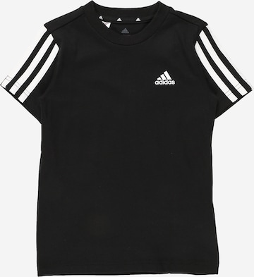 T-Shirt fonctionnel 'Essentials 3-Stripes' ADIDAS SPORTSWEAR en noir : devant