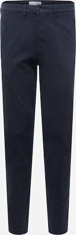 Coupe slim Pantalon chino 'Miles' SELECTED HOMME en bleu : devant