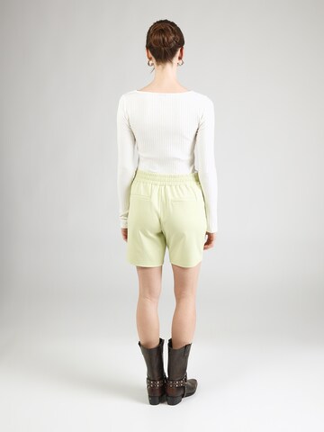 ICHI Regular Pleat-Front Pants 'IHKate' in Green