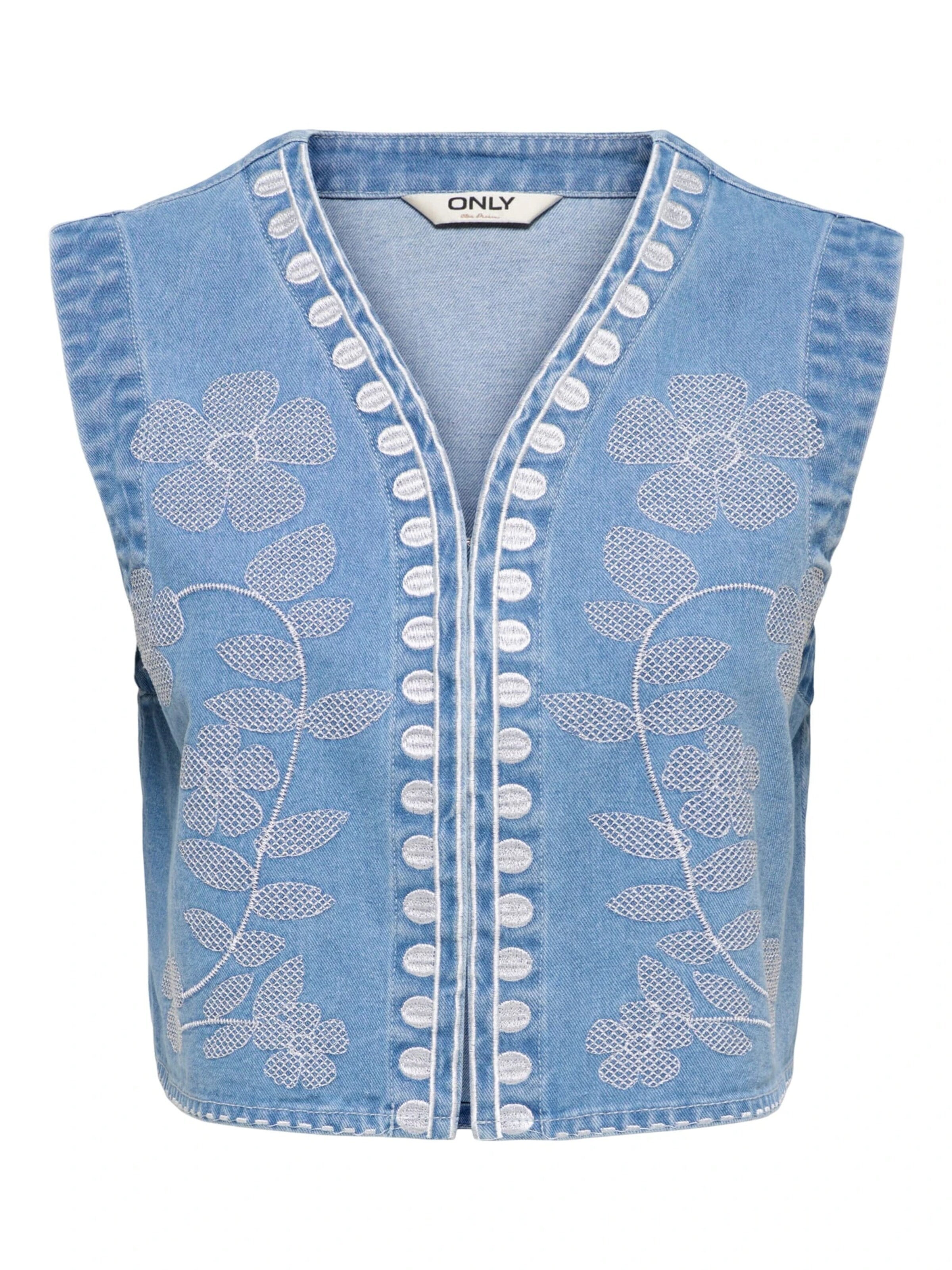 ONLY Bodywarmer 'Noella' in Blauw: voorkant