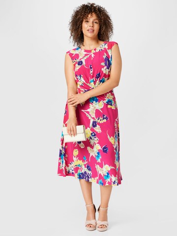 Lauren Ralph Lauren Plus Zomerjurk 'TESSANNE' in Roze