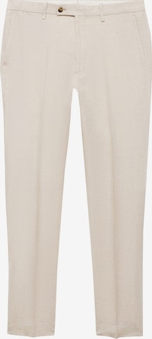 MANGO MAN Regular Suorat housut 'Amalfi' värissä beige: etupuoli