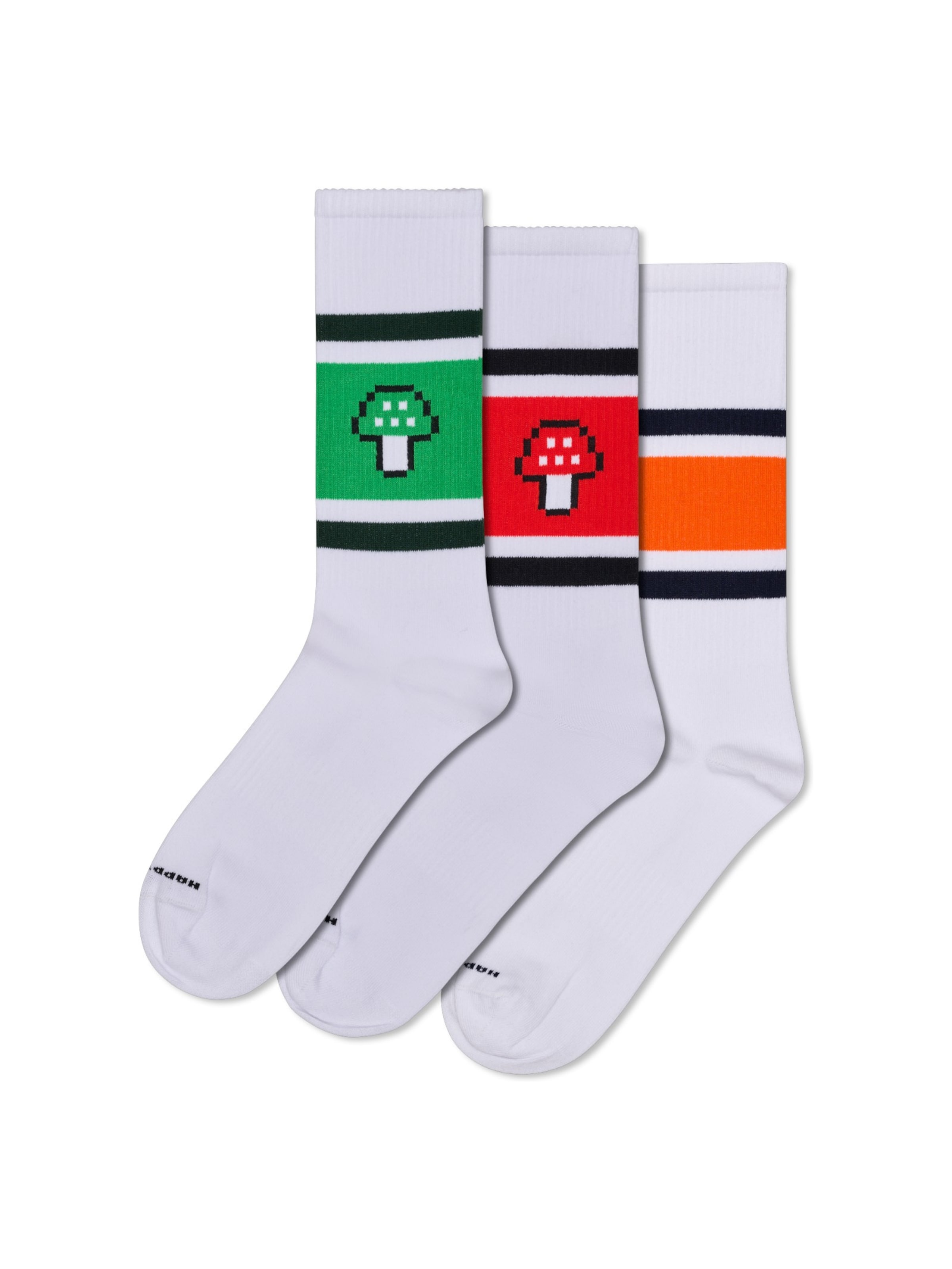 Happy Socks Chaussettes en vert / rouge / noir / blanc, Vue avec produit