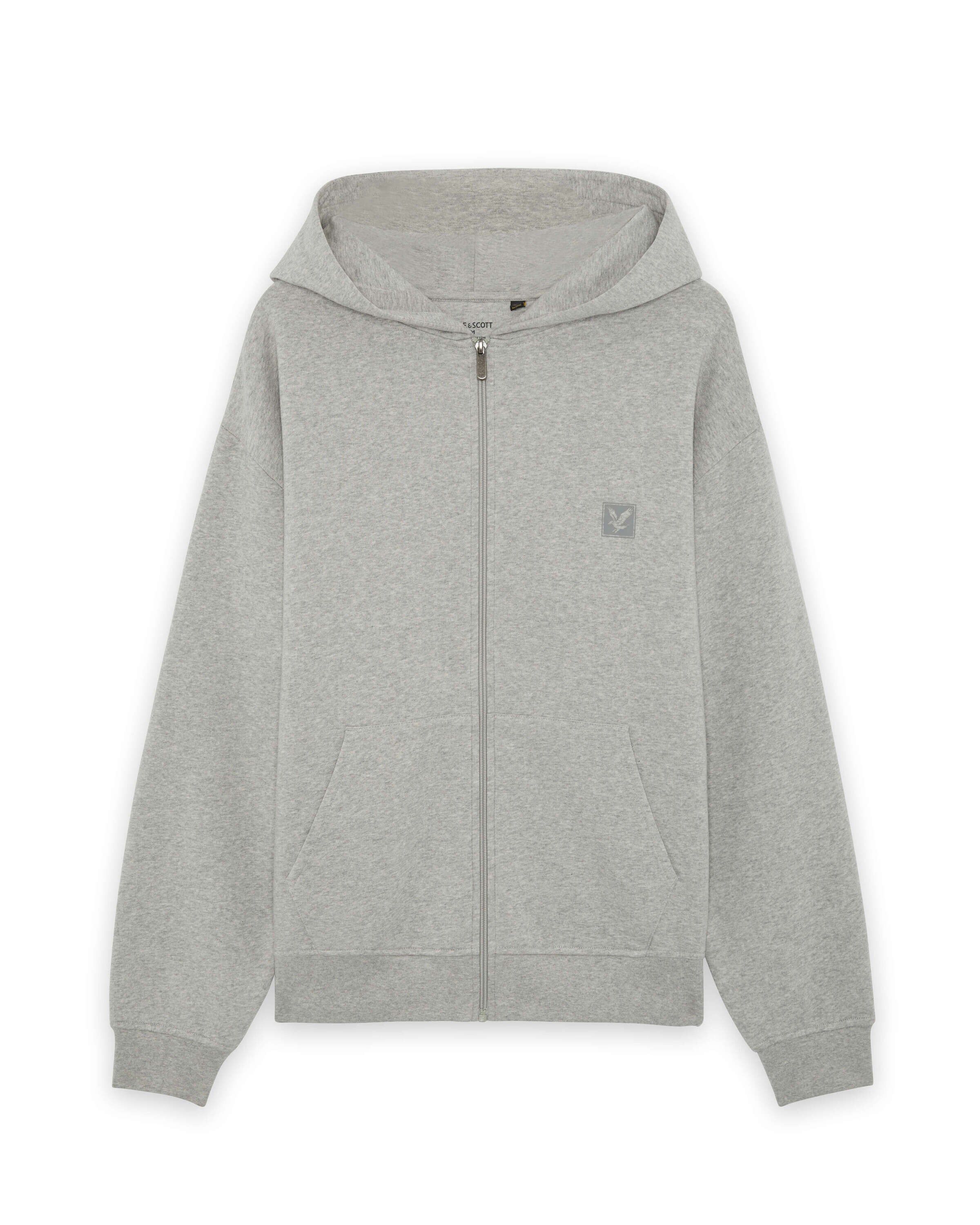 Lyle & Scott Sweatvest in XS in de kleur Grijs gemêleerd, Productweergave