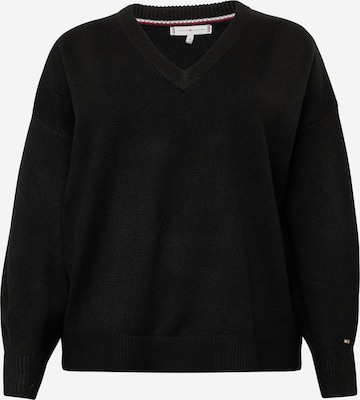 Tommy Hilfiger Curve Sweater in Black: front