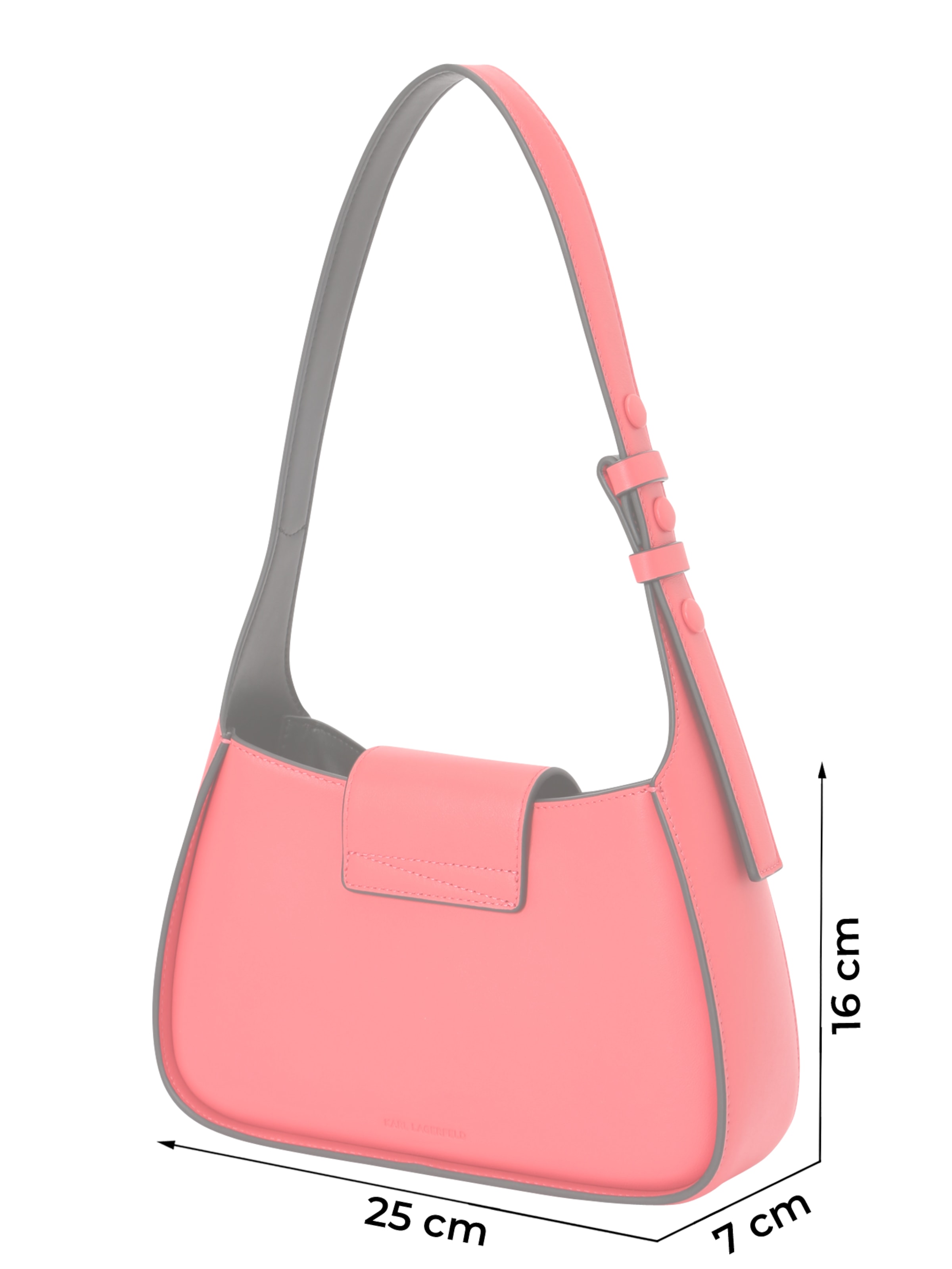 Borsa a spalla di Karl Lagerfeld in arancione