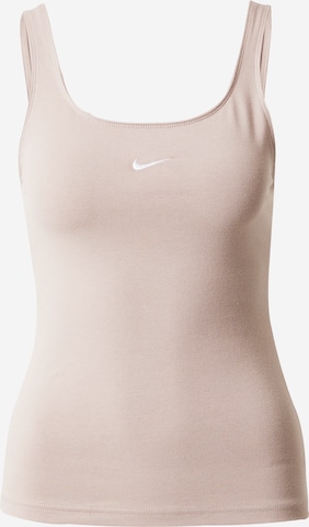 Nike SportswearTop - siva boja: prednji dio