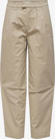 ONLY Loose fit Pants 'Evelyn' in Beige: front