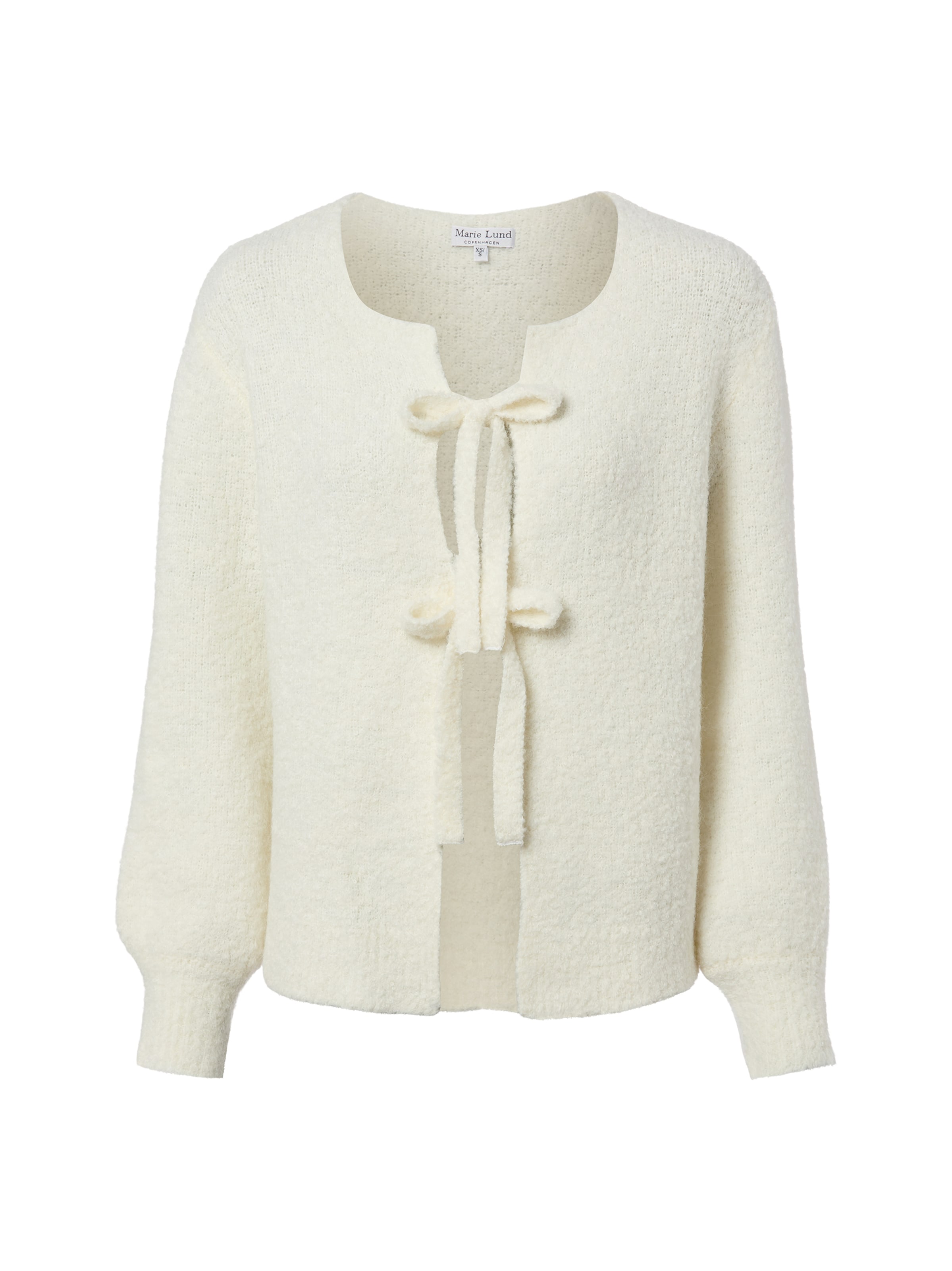 Cardigan Marie Lund en blanc : devant