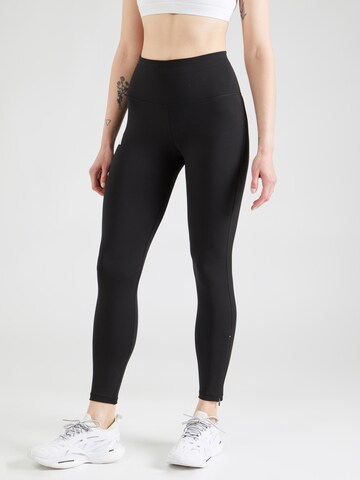 ADIDAS PERFORMANCE Skinny Sportbroek 'Adizero' in Zwart: voorkant