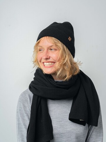 KOPYTO Mütze 'GAZELLE Leichte Wollmütze 100% Merinowolle RWS Unisex' in Schwarz: Vorderseite