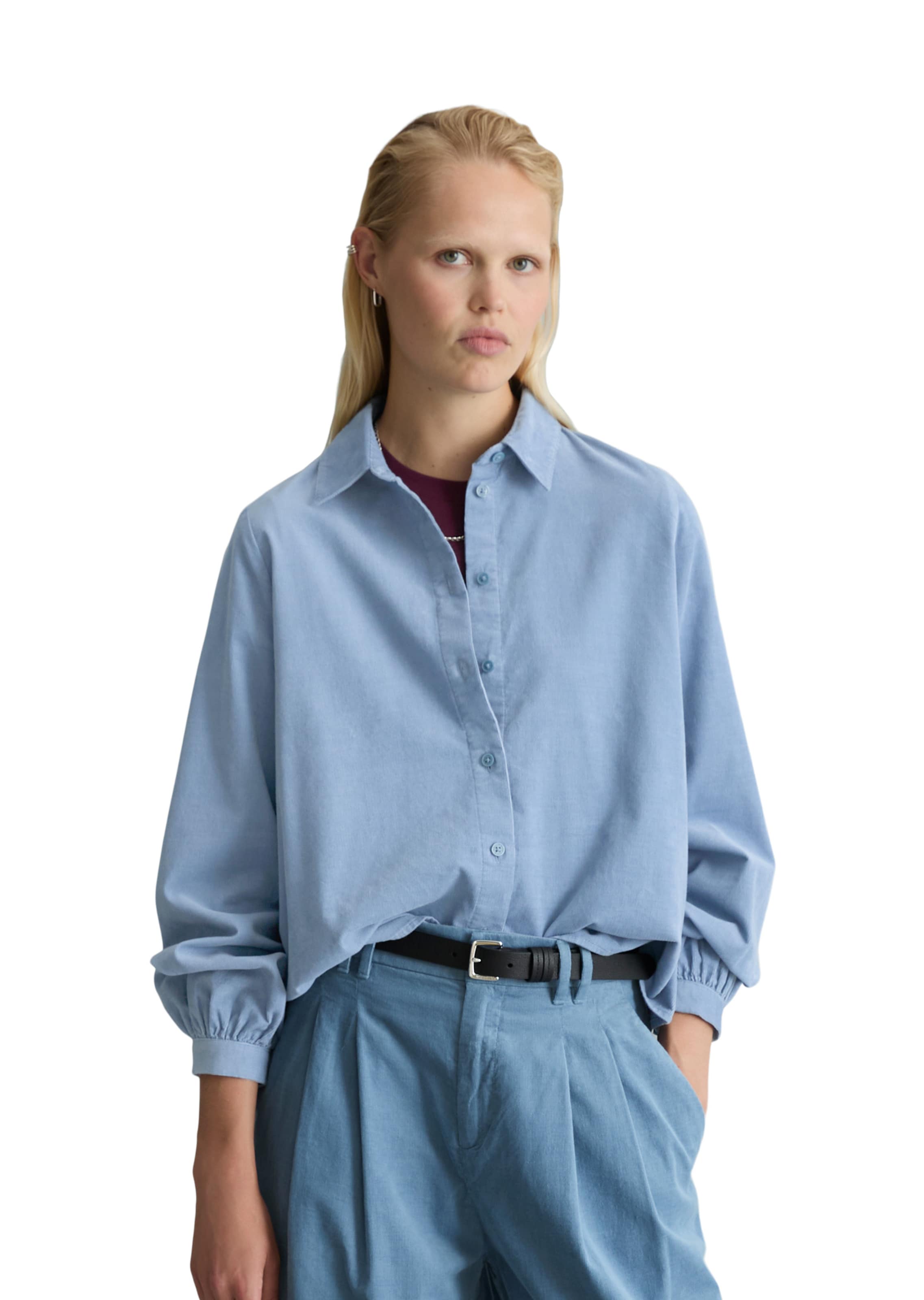 Marc O'Polo DENIM Blouse in Blauw: voorkant