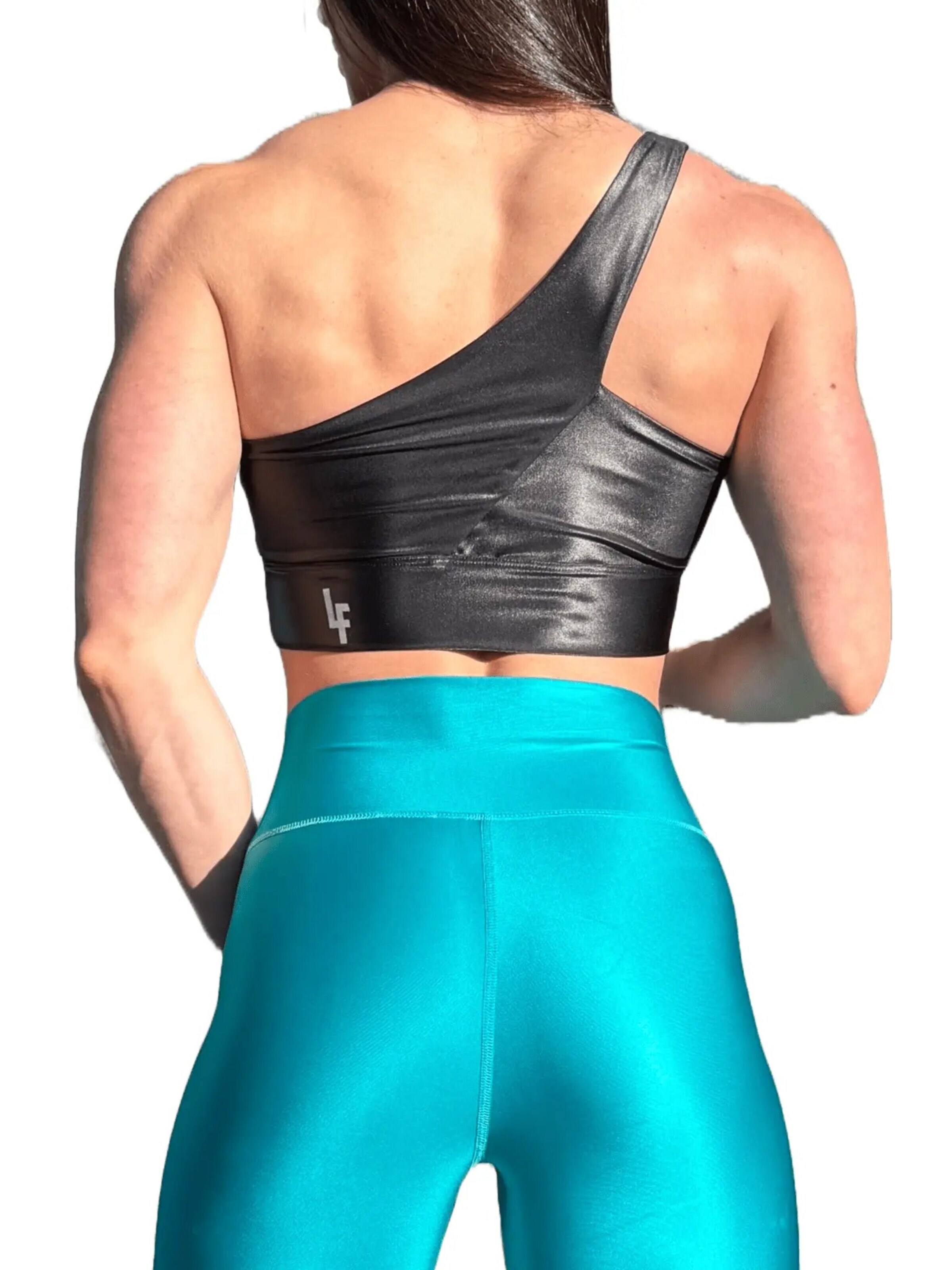 Top sportivo 'Carmela Pearl' di LUXFEEL in nero