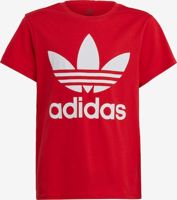 ADIDAS ORIGINALS Shirt 'Trefoil' in Red: front