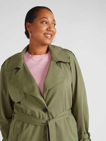 ONLY Carmakoma Between-Seasons Coat 'CHLOE' in Green