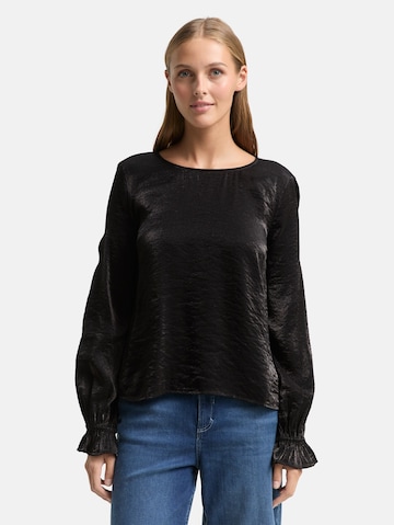 TOM TAILOR DENIM Blouse in Black: front