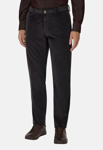 Boggi Milano Regular Trousers in Grey: front
