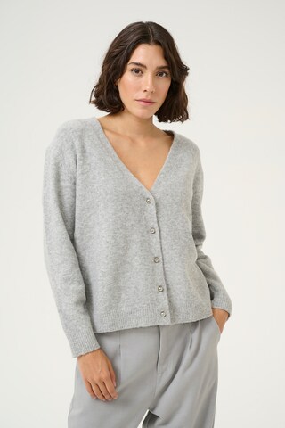 Cardigan 'Sylvie' Kaffe en gris : devant