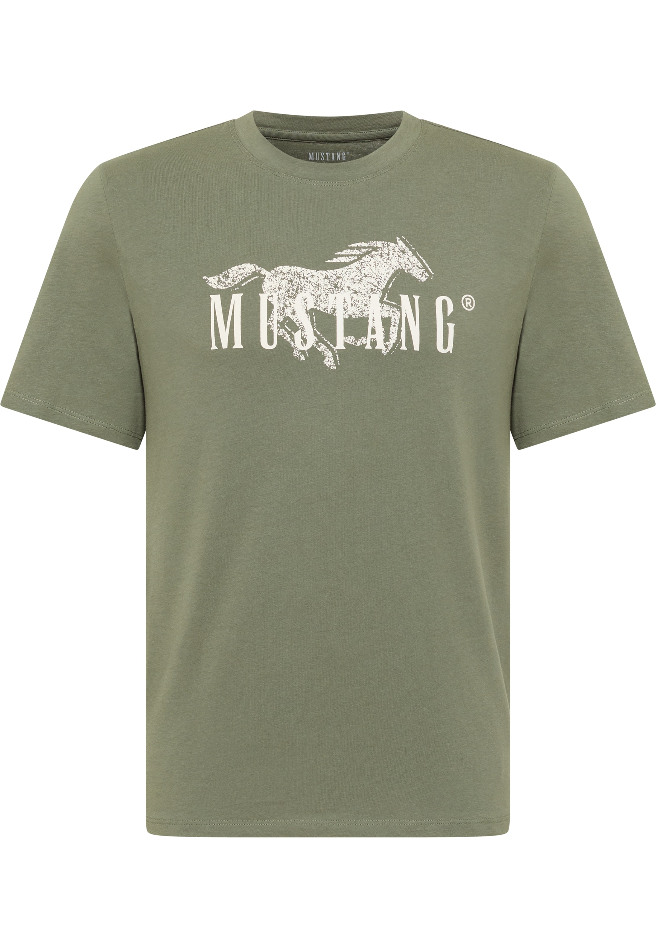 MUSTANG Shirt 'Style Austin' in Grün: Vorderseite
