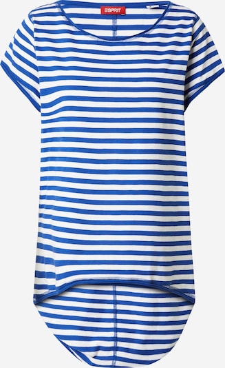 ESPRIT T-shirt i kobaltblå / vit, Produktvy