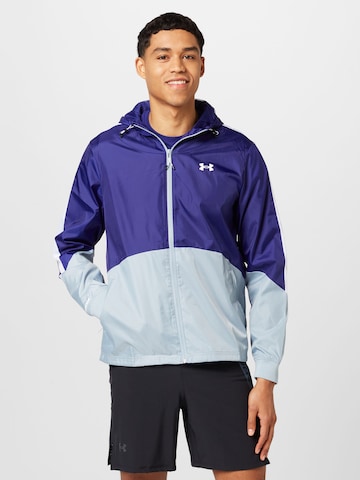 UNDER ARMOUR Athletic Jacket in Blue: front