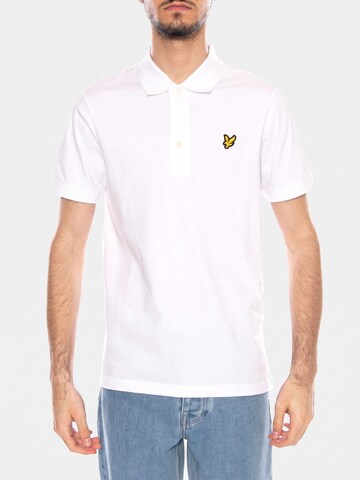 T-Shirt 'White Jersey Polo Shirt' Lyle & Scott en blanc