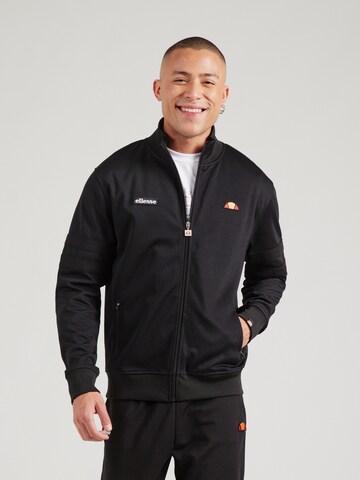 ELLESSE Кофта на молнии 'Palminteri' в Черный: спереди