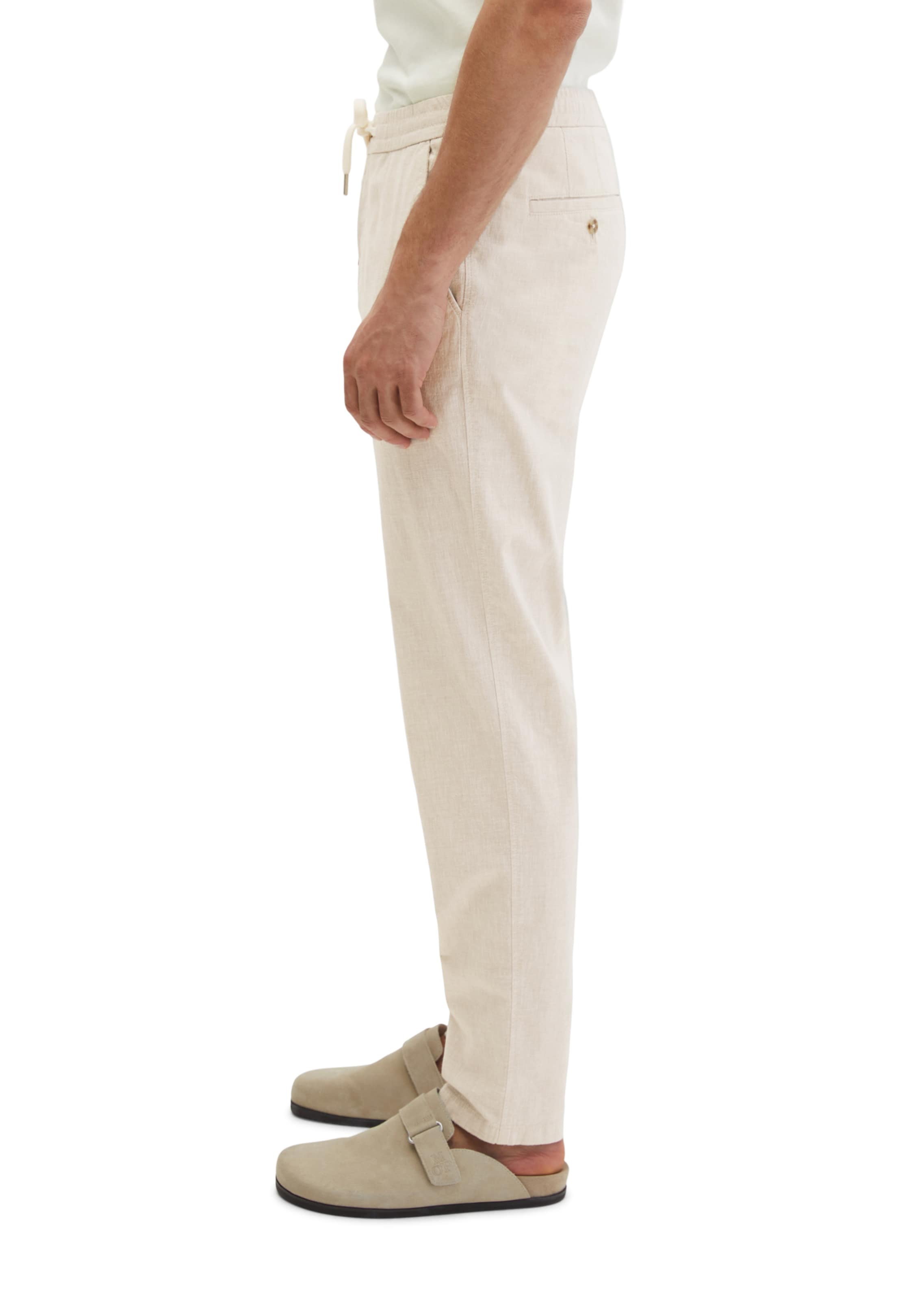 Marc O'Polo Tapered Broek in Beige