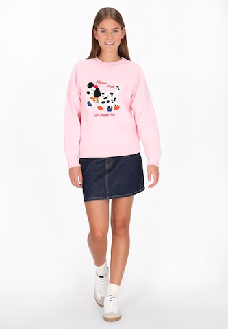 Sweat-shirt 'Pop' MYMO en rose