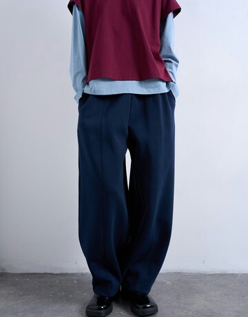 TOPSHOP Wide leg Παντελόνι 'JILLS' σε μπλε: μπροστά