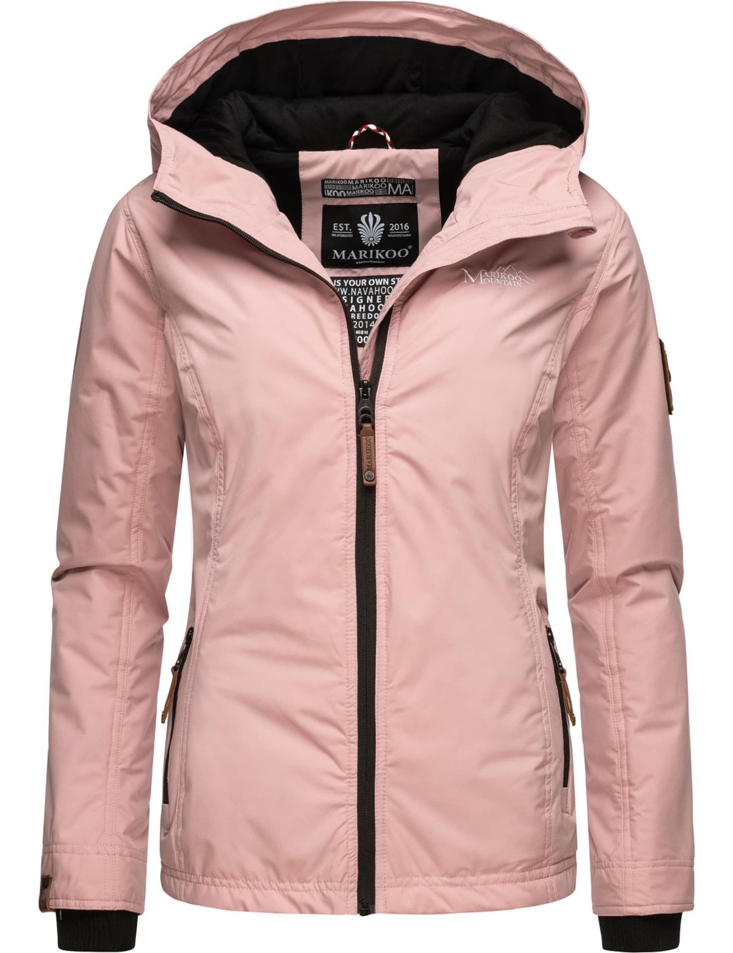 MARIKOO Демисезонная куртка 'Brombeere' в Ярко-розовый: спереди