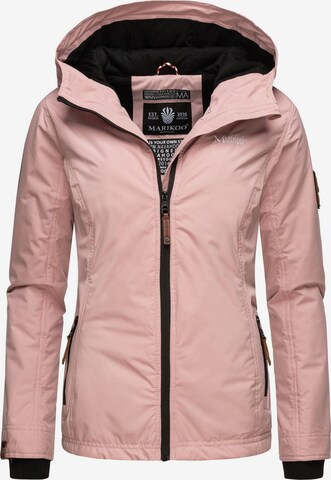 MARIKOO Between-Season Jacket 'Brombeere' in Pink: front