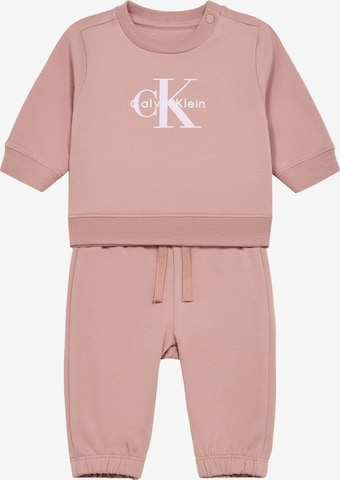 Calvin Klein Jeans Jogginganzug in Pink: Vorderseite