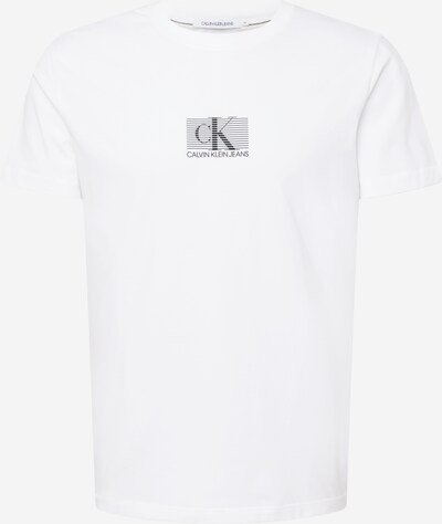 Tricou Calvin Klein Jeans pe negru / alb, Vizualizare produs