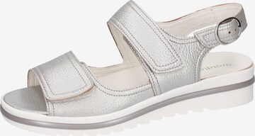 WALDLÄUFER Strap Sandals in Silver: front