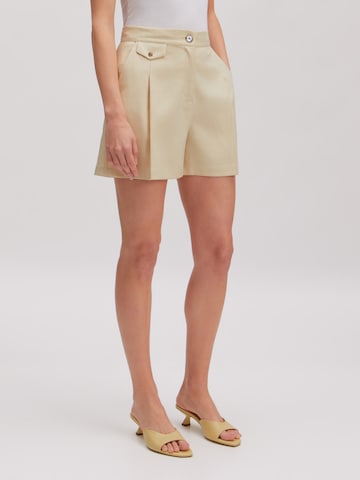 Wide Leg Pantalon 'Sissy' EDITED en beige : devant