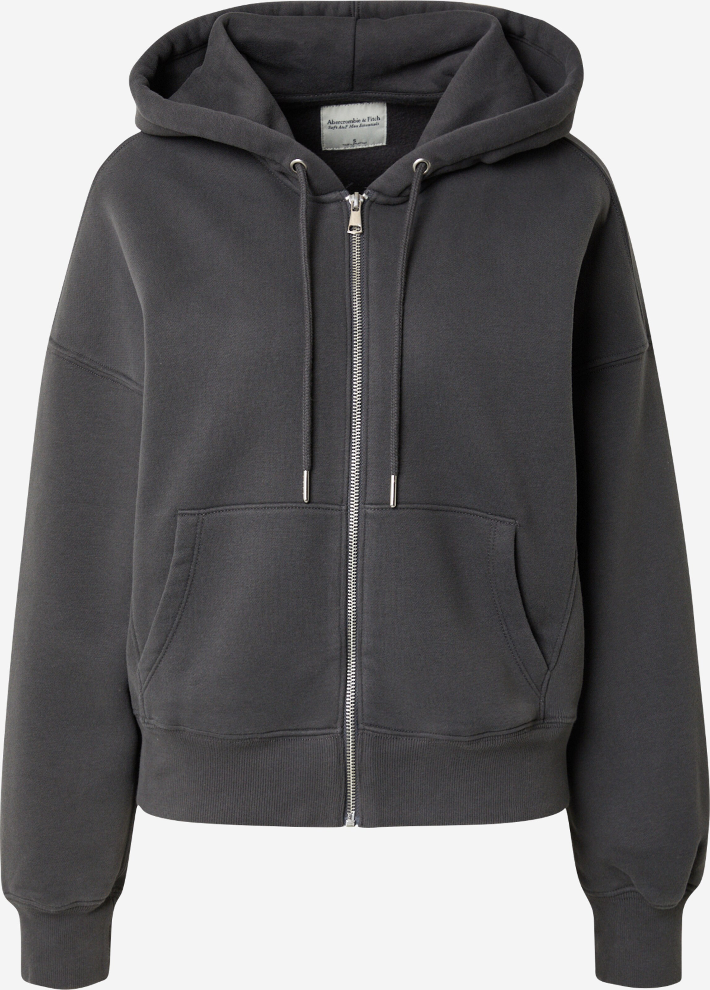 Abercrombie Fitch Zip Up Hoodie ESSENTIAL SUNDAY in Anthracite ABOUT YOU
