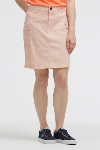 Soccx Basic Rock im Cargo-Stil in Beige: Vorderseite