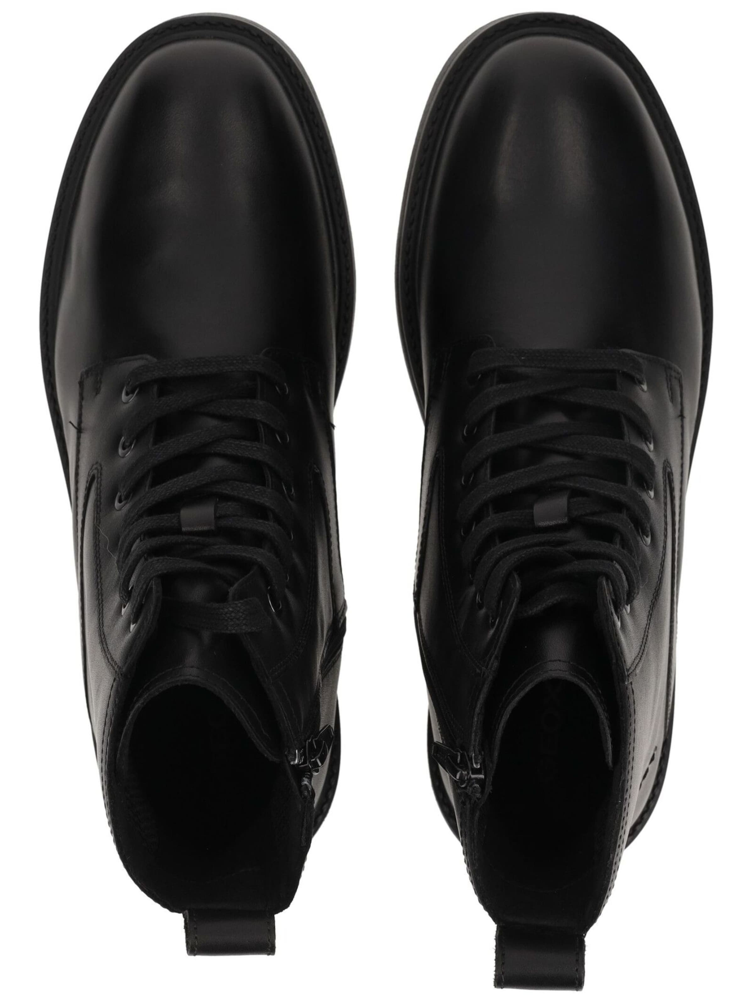 GEOX Schnürboots in Schwarz